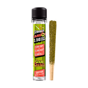 schmack cannon 2.5g hash holes sour diesel