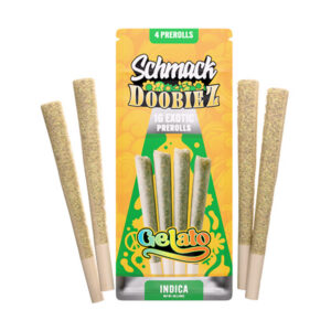 schmack doobiez 1g 4ct pre roll gelato