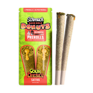 schmack hash hole donuts 4g 2ct sour diesel