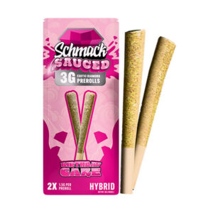 schmack sauced 3g 2ct pre rolls birthday cake new