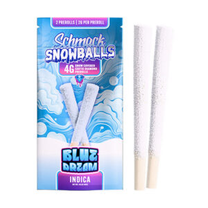 schmack snowballs 4g 2ct pre rolls blue dream new