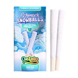 schmack snowballs 4g 2ct pre rolls gelato new
