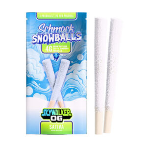 schmack snowballs 4g 2ct pre rolls skywalker og new