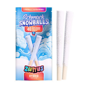 schmack snowballs 4g 2ct pre rolls zkittles new