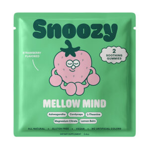snoozy soothing mind gummies 2ct strawberry