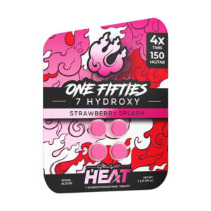 straight heat one fifties 7oh tablets 600mg 4ct strawbery splash