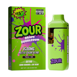 zour stash thca 1500mg disposable grapebubblegum