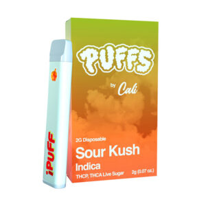 cali puffs 2g disposable sour kush