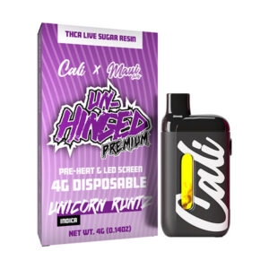cali x maui labs unhinged thca 4g disposable unicorn runtz