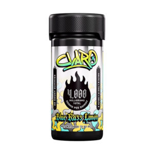 claro 4000mg 20ct gummies blue razz lemon