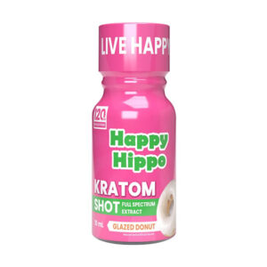happy hippo kratom shot 10ml glazed donut 120mg