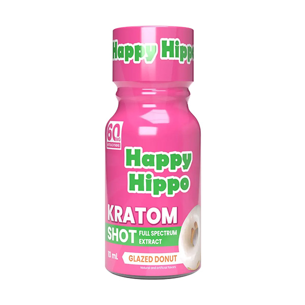 happy hippo kratom shot 10ml glazed donut 60mg