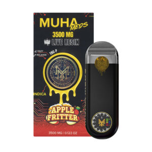 muha meds live resin 3.5g disposable apple fritter 2