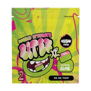 ocho extracts double stacked bitez xl 4000mg gummies guava lime