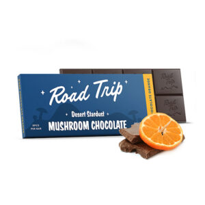 road trip desert stardust mushroom chocolate bar dark chocolate orange