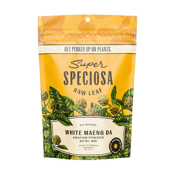 super speciosa 100g kratom powder white maeng da