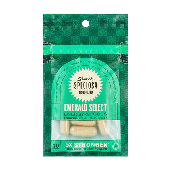 super speciosa kratom capsules 10ct emerald select