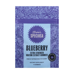 super speciosa kratom gummies 35mg 4ct blueberry