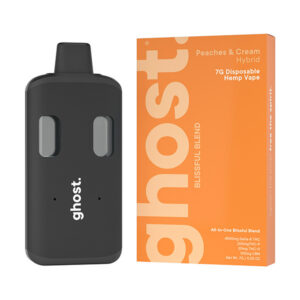 ghost blissful blend 7g disposable peaches cream new