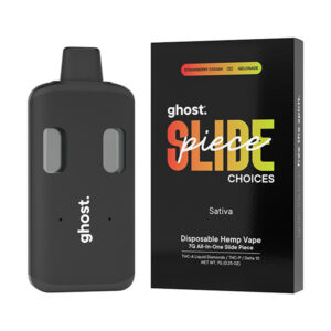 ghost slide piece thca 7g disposable strawberry cough