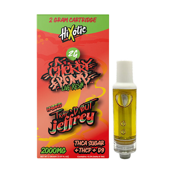 hixotic trap d out jeffrey 2g cartridge cherry bomb new