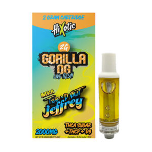 hixotic trap d out jeffrey 2g cartridge gorilla og new