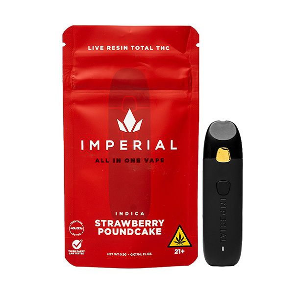 imperial all in one disposable strawberry poundcake