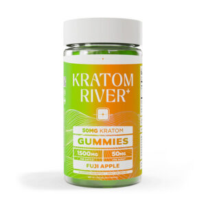 kratom river 1500mg kratom gummies 30ct fuji apple