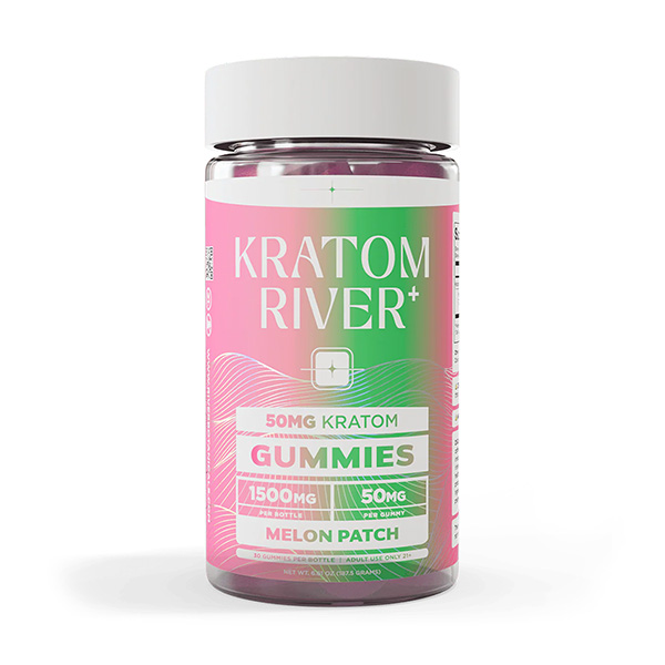 kratom river 1500mg kratom gummies 30ct melon patch
