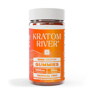 kratom river 1500mg kratom gummies 30ct tropical trio