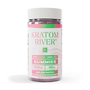 kratom river 1800mg kratom kava gummies 30ct melon patch