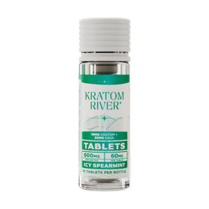 kratom river 600mg kratom kava tablets 10ct icy spearmint