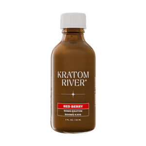 kratom river kratom 50mg kava 500mg shot red berry