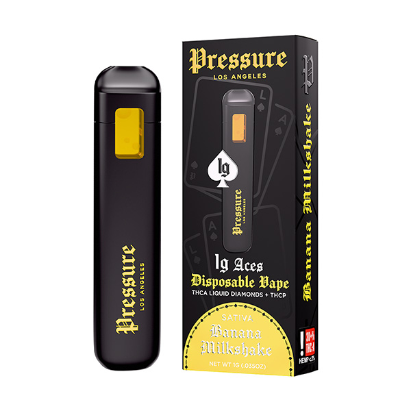 pressure la 1g aces disposable banana milkshake