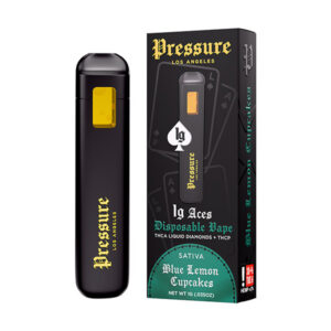 pressure la 1g aces disposable blue lemon cupcakes