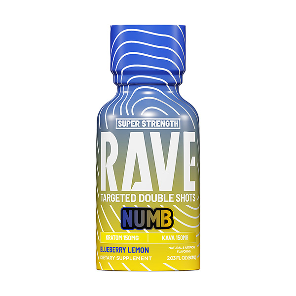 rave kratom targeted double shots numb