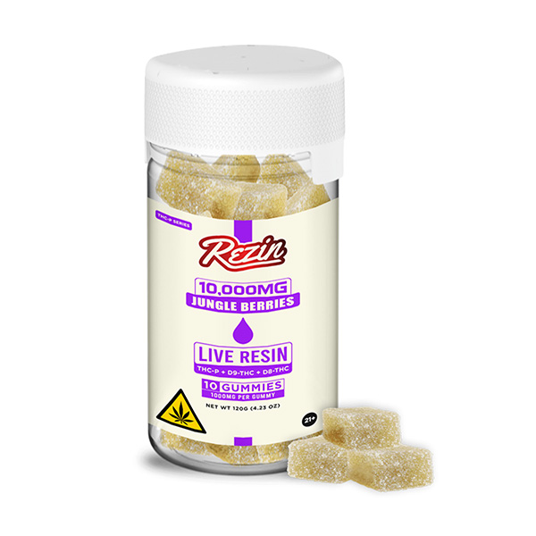 rezin 10k gummies 10ct jungle berries