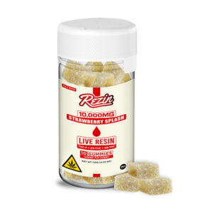 rezin 10k gummies 10ct strawberry splash