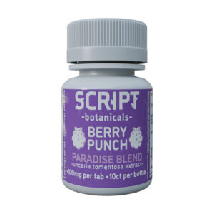script botanicals cats claw 1000mg tablets 10ct berry punch