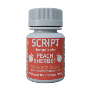 script botanicals cats claw 1000mg tablets 10ct peach sherbet