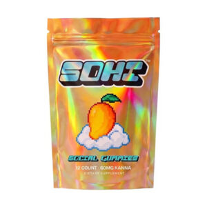 sohi kanna social gummies 60mg 12ct mango