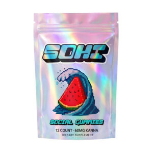 sohi kanna social gummies 60mg 12ct watermelon