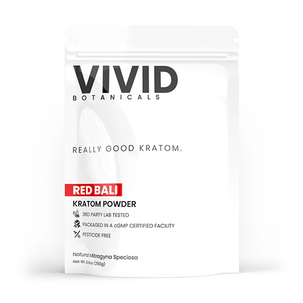 vivid botanicals kratom powder red bali