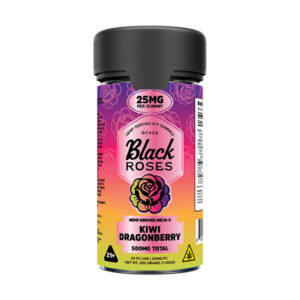 Black-Roses-D9-Gummies-(20ct)-500mg-Kiwi-Dragonberry