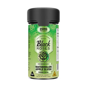 black roses 500mg d9 gummies 20ct watermelon