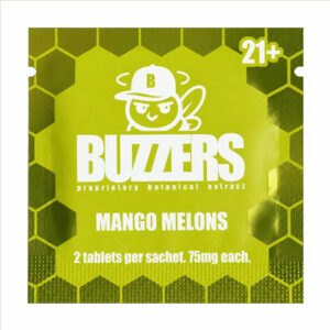 buzzers botanical extract tablets 150mg 2ct mango melons