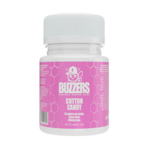 buzzers botanical extract tablets 500mg 10ct cotton candy