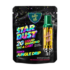 hidden hills star dust 2g thca cartridge jungle drip