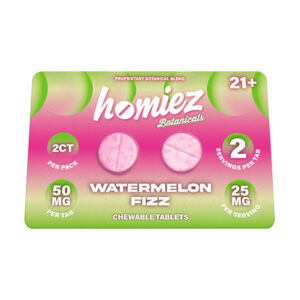 homiez botanicals tablets 100mg 2ct watermelon fizz