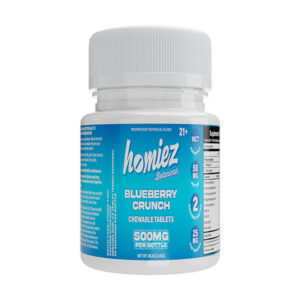 homiez botanicals tablets 500mg 10ct blueberry crunch new